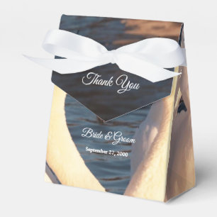 White Swans Wedding Favour Box