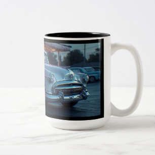 White Sweepspear Hardtop Coupe Vintage Luxury Car  Two-Tone Coffee Mug