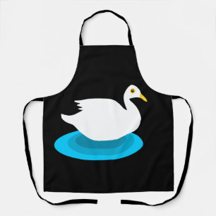 White swimming duck  apron