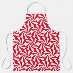 White Swirl Design on Any Colour Apron
