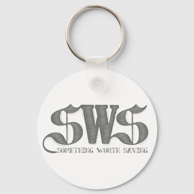White SwS Keychain (Front)