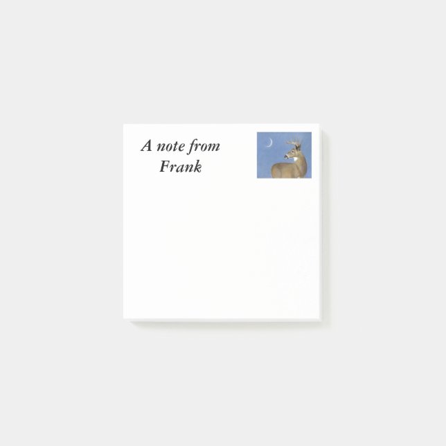 White Tail Buck Post-it Notes (Front)