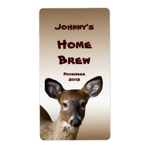 White Tailed Deer  Beer Label