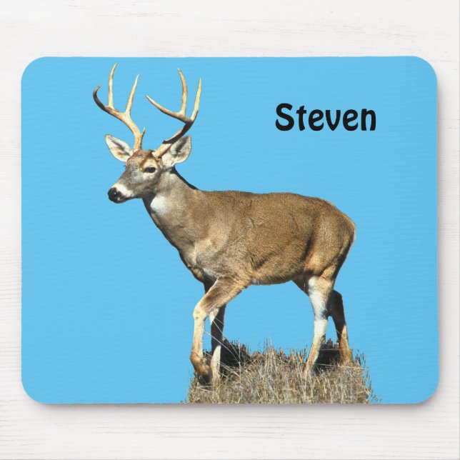 White Tailed Deer Buck Mouse Pad (Front)