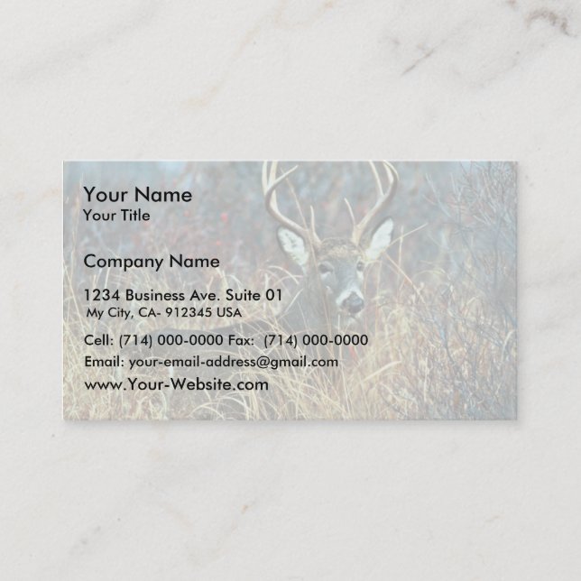 White-tailed Deer Business Card (Front)