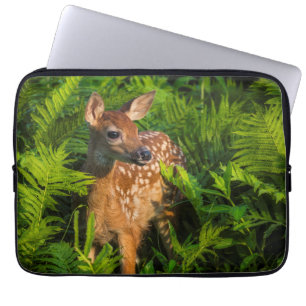 White-tailed Deer Fawn Minnesota Laptop Sleeve