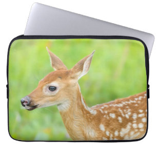 White-Tailed Deer Fawn   Minnesota Laptop Sleeve