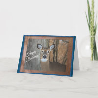 White Tailed Deer Happy Birthday