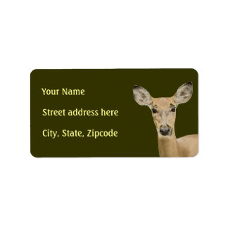 White Tailed Deer Label