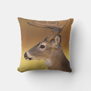 White-tailed Deer, Odocoileus virginianus, Throw Pillow