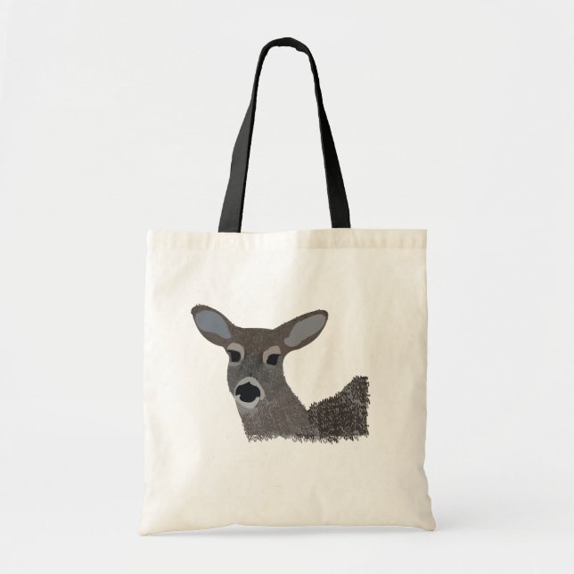 White Tailed Deer Wildlife Cute Animal Tote Bag (Front)