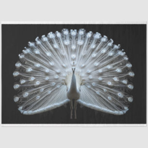 White Tailed Peacock Decoupage Tissue Paper