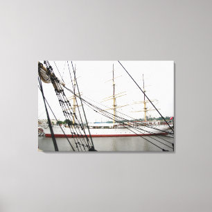 White tall ship - Canvas Print