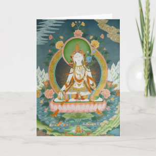 White Tara Greeting Card