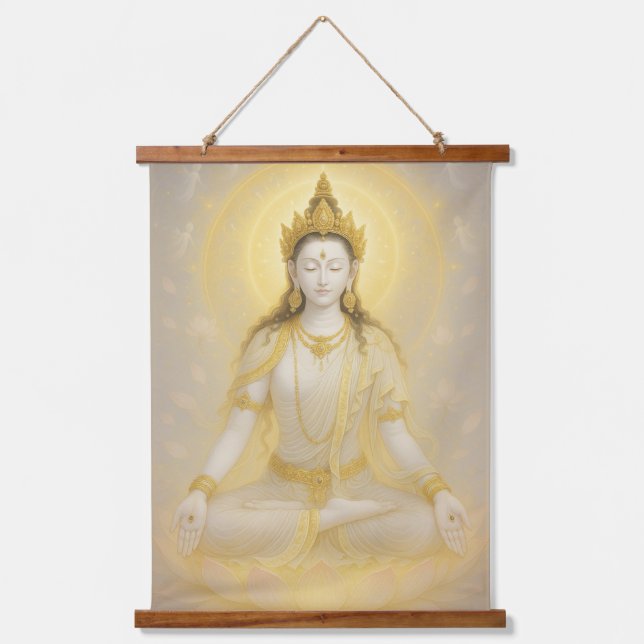 White Tara Hanging Tapestry (Front)