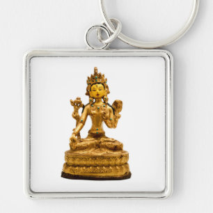 White Tara Keychain