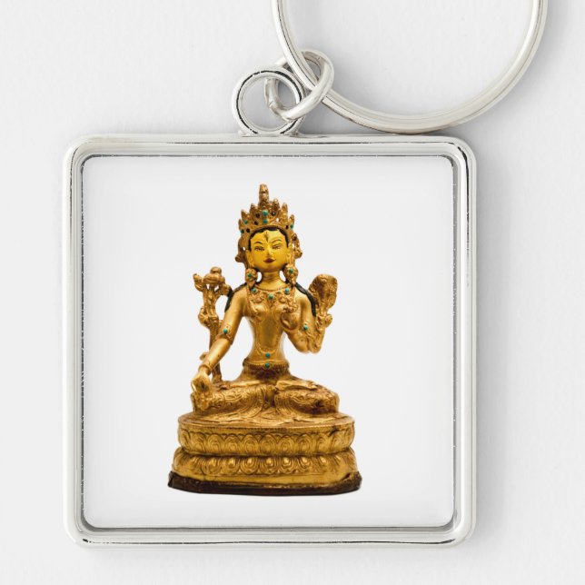White Tara Keychain (Front)