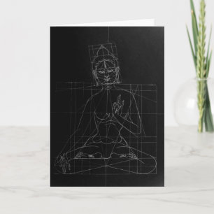 White Tara Sketch Greeting Card