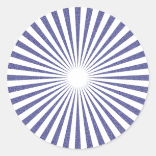 White Target - Classic Round Sticker