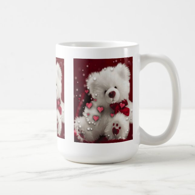 White Teddy Bear  Mug (Right)