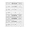 White Template Long Wrap Soap Label