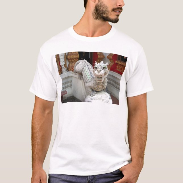 White Temple Dragon T-Shirt (Front)