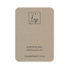 WHITE TERRAZZO TEXTURE KRAFT EARRING DISPLAY LOGO