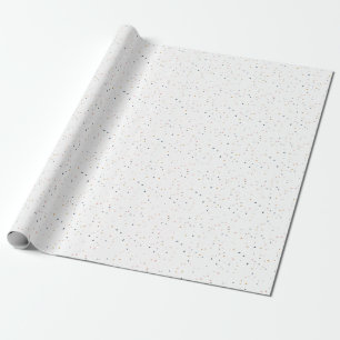 White terrazzo wrapping paper