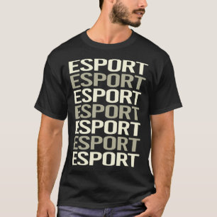 White Text Esports Esport T-Shirt