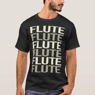 White Text Flute T-Shirt