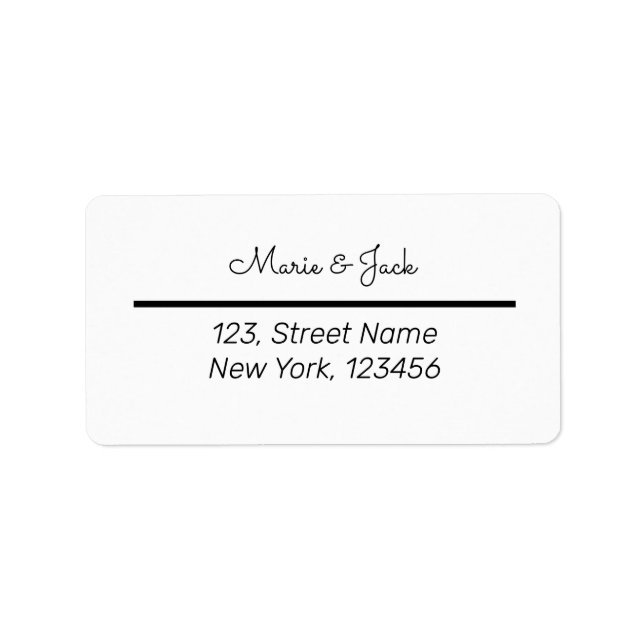 white TEXTURE SIMPLE MINIMAL TEXT STYLE LABELS (Front)