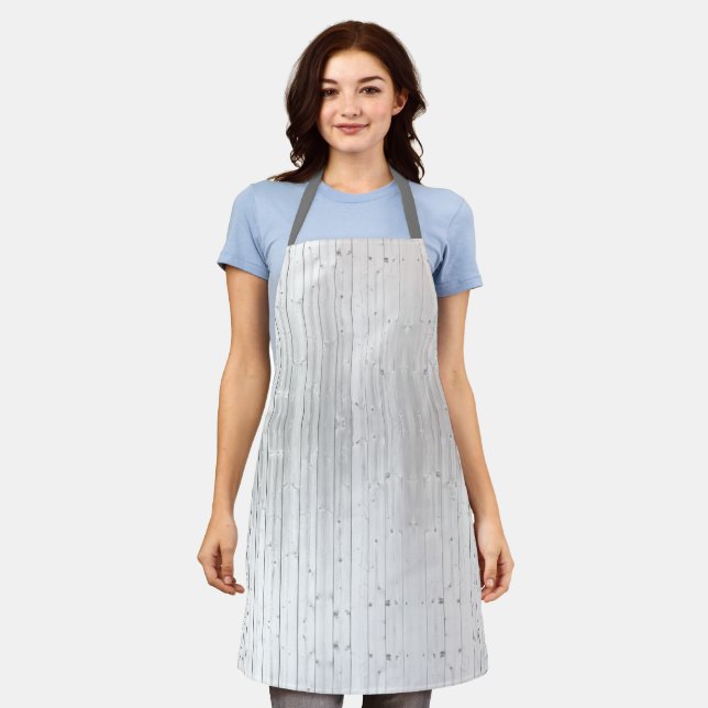 white-texture-wood-surface apron (Worn)