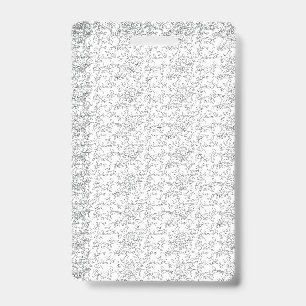 White textured background with subtle, interwoven, badge