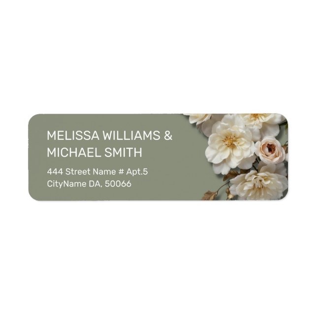 White Textured Roses | Wedding (Front)