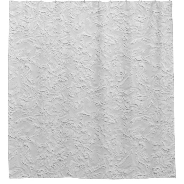 White Textured Stone, Monochrome Abstract Art (Front)
