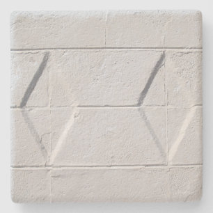 White Textured Wall Texture, Square coaster