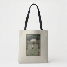 White Thistle Floral Sage Photo