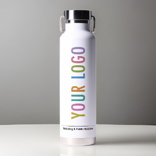 White Thor Water Bottle Company Logo Branded