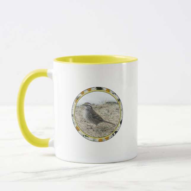 White-throated sparrow mug (Left)