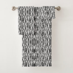 White Tiger Bath Towel Set
