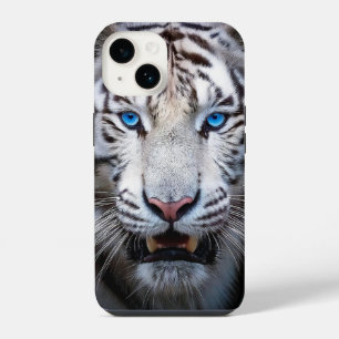 White Tiger Blue Eyes iPhone 14 Case
