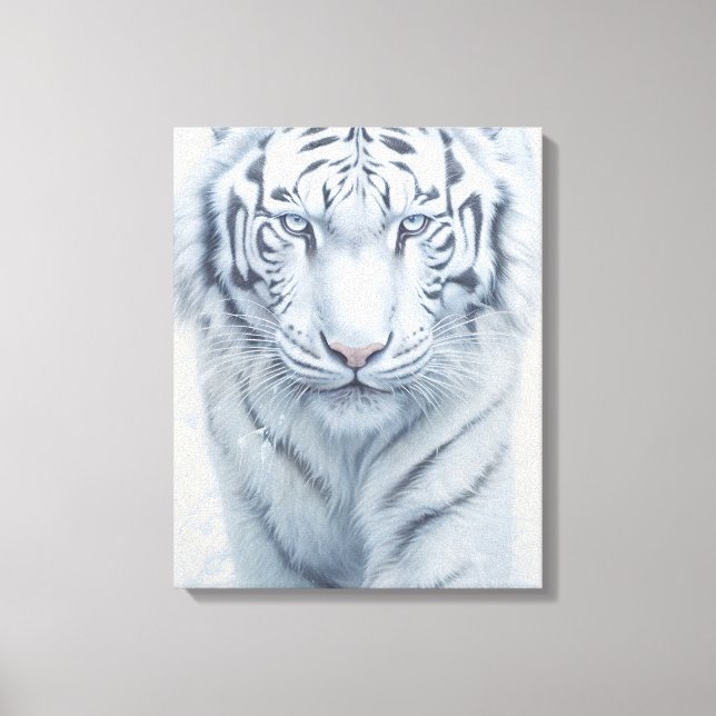 White Tiger Canvas Print (Front)
