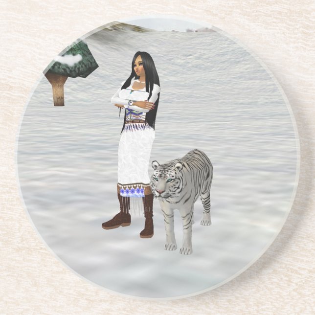 White Tiger Coaster (Front)