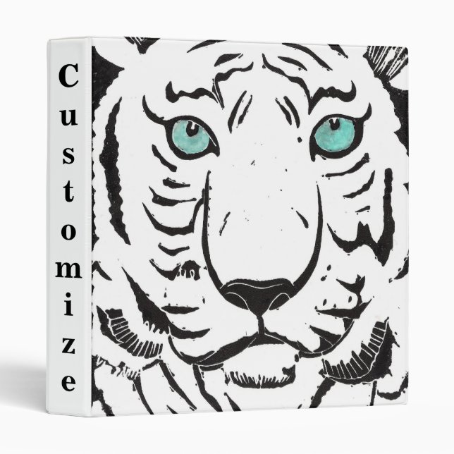 White Tiger Custom Binder (Front/Spine)