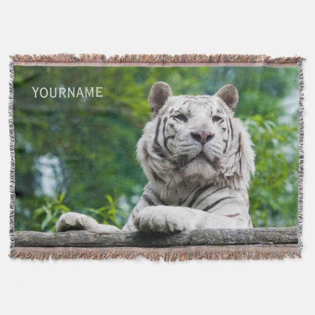 White Tiger custom throw blanket (Front)
