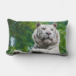 White Tiger custom throw pillow