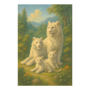 White Tiger • Dawn Forest Ancestral Family ManJi Photo Print