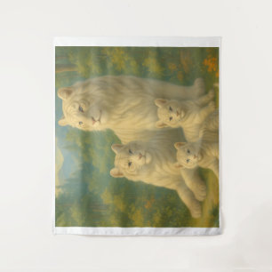 White Tiger • Dawn Forest Ancestral Family ManJi Tapestry