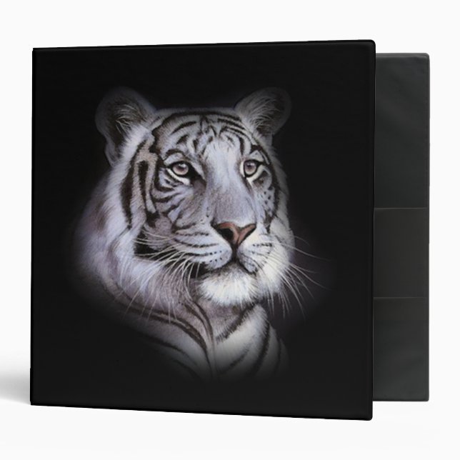 White Tiger Face Binder (Front/Inside)