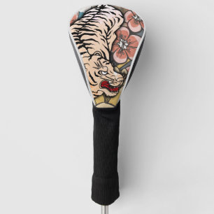White Tiger Golf Head Cover